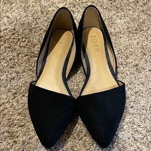 J. Crew Women's Black Suede Flats